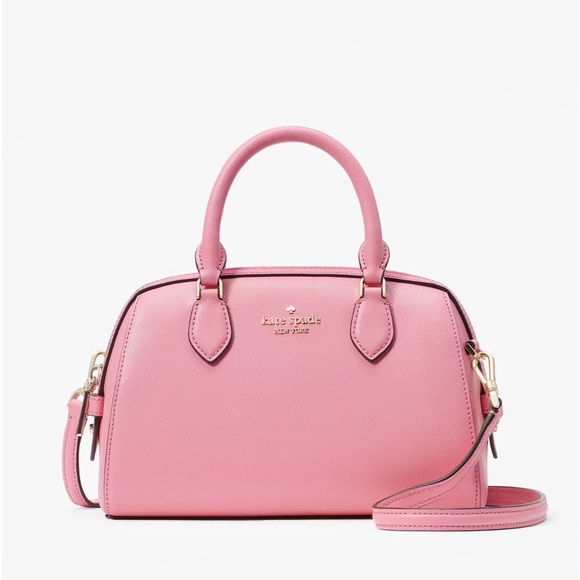 ♠️Kate Spade Madison Saffiano Duffle Crossbody Bag, Blossom Pink New NWT - Picture 1 of 5